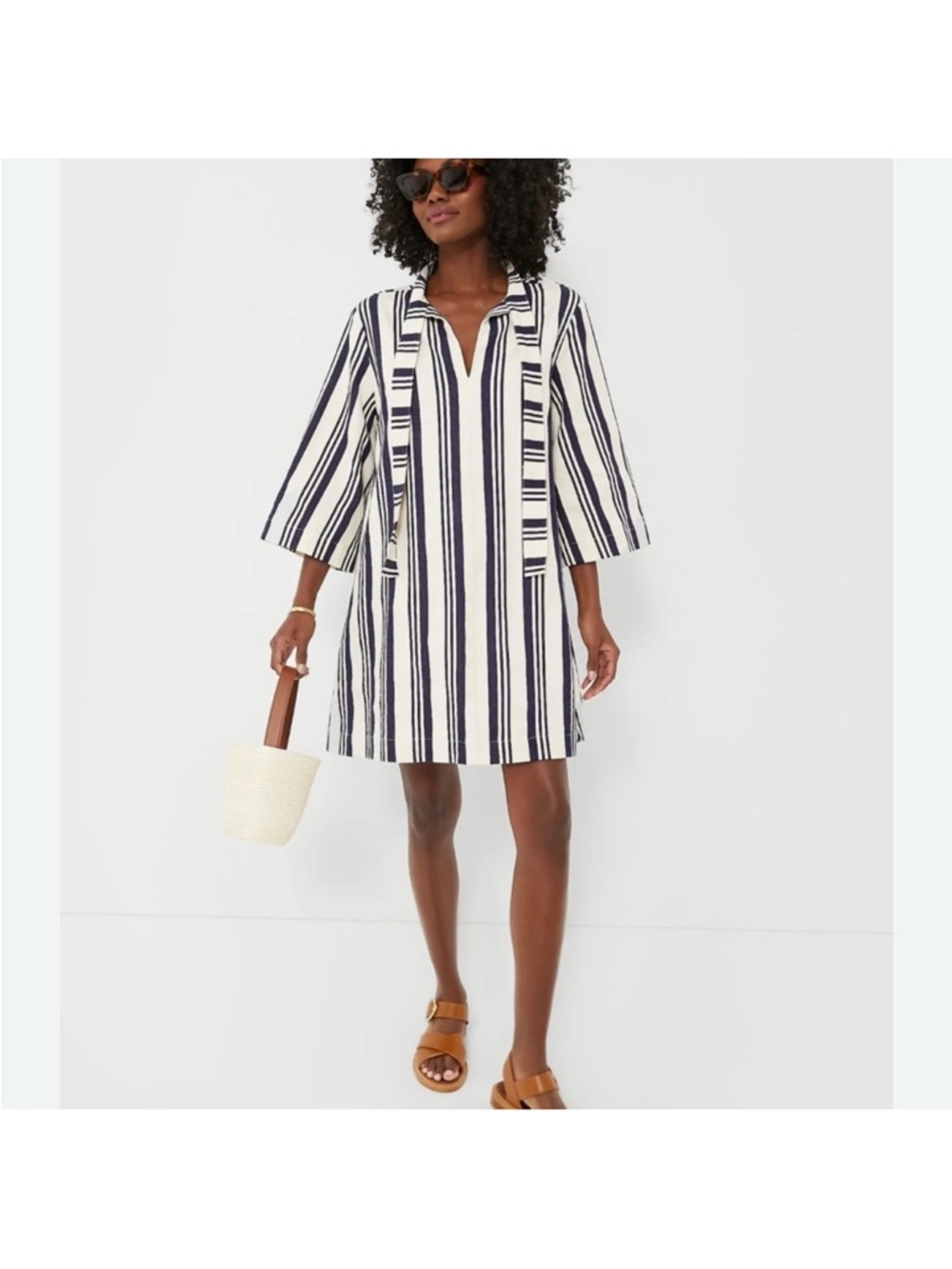 Tuckernuck Navy and White Striped Montauk Mini Dress